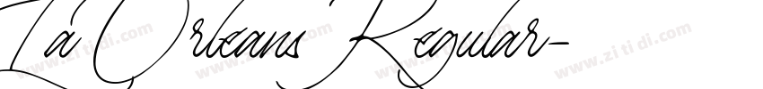 La Orleans Regular字体转换
